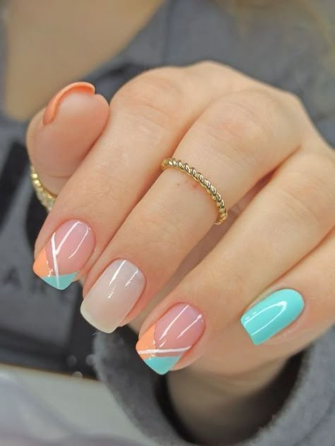 Decent Nails, Nail 2022, Uñas Ideas, Summer Nails 2023, Nail Glam, Summer Nail Art, Fancy Nails Designs, Nails 2022, Simple Gel Nails