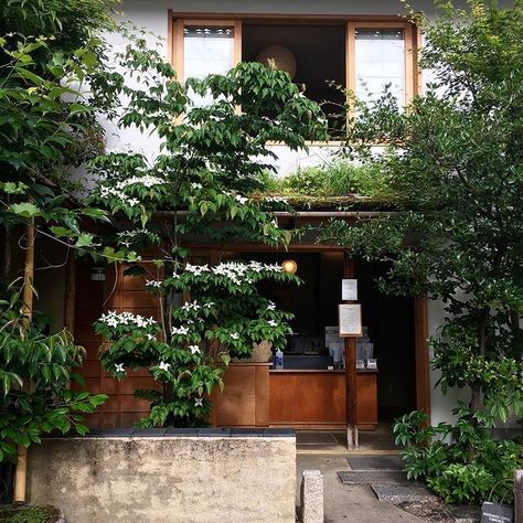 Japanese Places, Japanese Coffee Shop, Kyoto Garden, Best Coffee Shop, Garden Cafe, Head Shop, Minimalist Interior Design, Kyoto Japan, Tea House