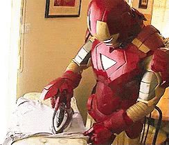 Literal Iron Man GIF - Avengers Ironman Ironing - Discover & Share GIFs Superhero Pictures, Iron Clothes, Ironic Humor, Visual Puns, Pietro Maximoff, Avengers Funny, Lucky Girl, Images Gif, Bones Funny