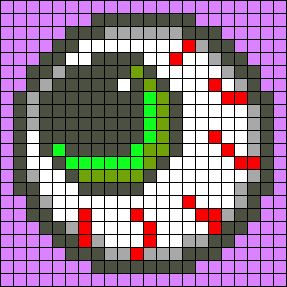 Eyeball Pixel Art, Pixel Eyes Art, Pixel Art Spooky, Pixel Art On Paper, Alpha Pattern Small, Pixel Art Eyes, Halloween Pixel Art Grid, Scary Pixel Art, Eye Pixel Art