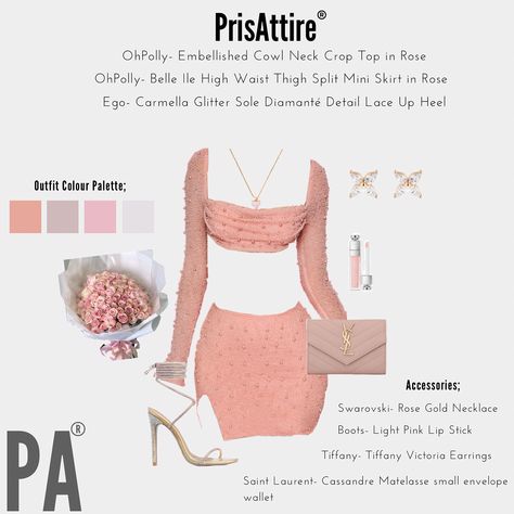 Cute Birthday Dinner Outfits, Pink Birthday Outfits, 16th Dresses, Birthday Dinner Outfit, 18th Birthday Outfit, Birthday Fit, Fancy Fits, Birthday Outfit For Women, Outing Outfit