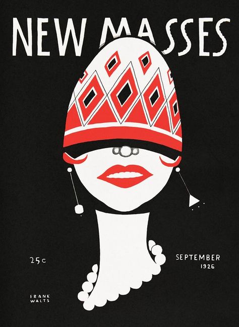 New Masses (1926) by Frank Walts. Public domain image from the Beinecke Rare Book & Manuscript Library. | free image by rawpixel.com / Beinecke Rare Book & Manuscript Library (Source) Poster Art Deco, Art Deco Poster, Deco Poster, Edvard Munch, Dorm Bedroom, Paul Klee, Fashion Wall Art, Estilo Art Deco, Poster Vintage