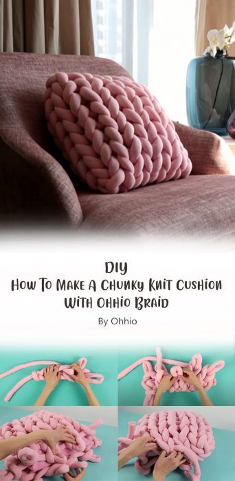 Chunky Blanket Diy, Chunky Yarn Blanket, Chunky Yarn Crochet, Finger Knitting Projects, Diy Tricotin, Knitted Cushion Covers, Diy Knit Blanket, Crochet Cushion Pattern, Chunky Knit Pillow