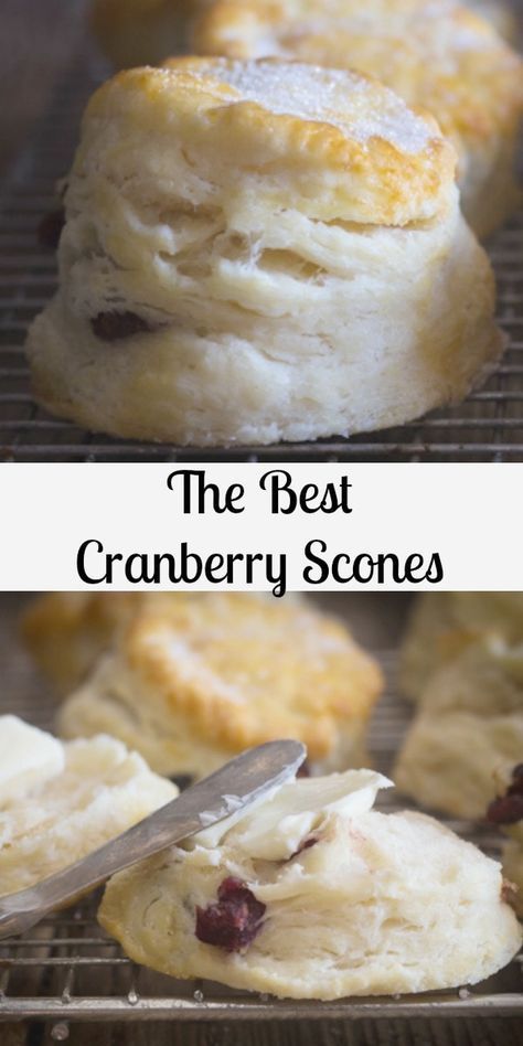 Dessert Biscuits, Perfect Scones Recipe, Cranberry Scones, Homemade Scones, Scones Recipe, Autumn Recipes, Savory Appetizer, Cranberry Recipes, Scone Recipe