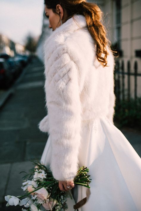 Artists Residence, Wedding Fur Coat, Winter Wedding Coat, Boutique Hotel Wedding, Italy Wedding Dress, Inside Wedding, Luxury Elopement, Bridal Coat, Grey Lilac