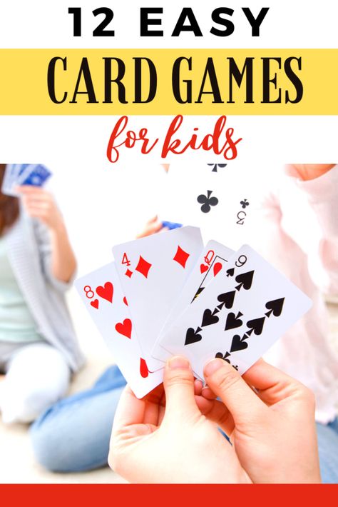 Easy Card Games, Kids Game Night, Games To Play With Kids, Family Card Games, Classic Card Games, Fun Card Games, Card Games For Kids, Playing Card Games, Family Fun Games