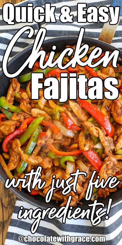 Easy Chicken Fajitas John Soules Chicken Recipes, Easy Fajita Recipe, Fajita Ingredients, Easy Chicken Fajitas, Chicken Fajita Casserole, Chicken Fajita Recipe, Chicken Fajita, Fajita Recipe, Chicken Dishes Recipes