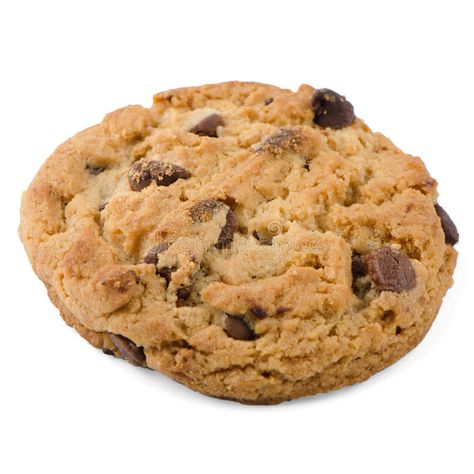 Chocolate Chip Cookie. Isolated on White background , #SPONSORED, #Cookie, #Chip, #Chocolate, #background, #White #ad Chocolate Background, Plain Cookies, Background White, Bts Chibi, Chocolate Chip Cookie, Chip Cookies, Chocolate Chip Cookies, Chocolate Chip, White Background