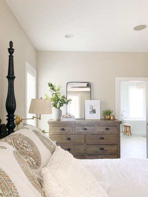 Five Tips for Styling a Dresser - Coastal Cass Decorate Dresser Top, Farmhouse Bedroom Dresser Decor, Decorating A Dresser Top, Dresser Top Ideas, How To Decorate A Dresser, Styling A Dresser, Style A Dresser, Dresser Top Decor, Bedroom Dresser Styling