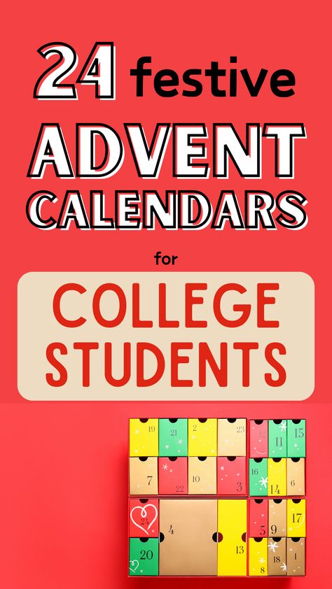 Ideas To Put In An Advent Calendar, Christmas Gift Advent Calendar, College Student Advent Calendar, Advent Calendar Fillers For College Students, Diy Candy Advent Calendar, Advent Calendar Gifts For Teens, What To Put In Advent Calendar Adults, Advent Calendar For College Students, College Advent Calendar