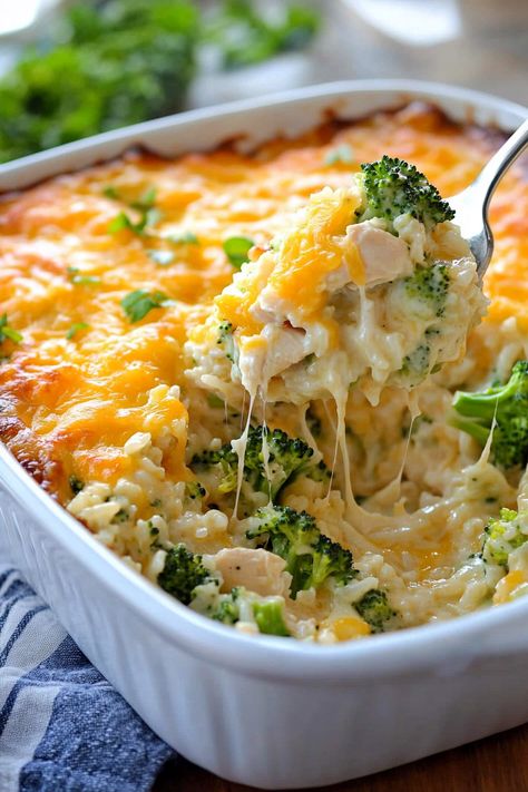 Chicken Broccoli Rice Casserole Best Chicken And Broccoli Casserole, Healthy Dinner Casseroles Clean Eating, New Family Dinner Ideas, Dinner Recipes With Chicken Broth, Really Good Dinner Ideas, Fun Dinners For Family, What Can I Make With Chicken Tenderloins, Breaded Chicken Casserole Recipes, Easy Baked Casserole Recipes