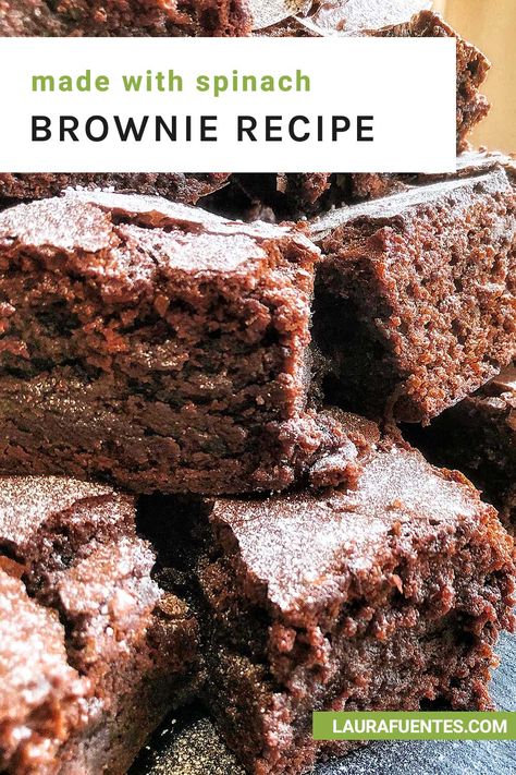 These spinach brownies taste like traditional brownies and have a rich chocolate cake-like brownie texture. Spinach Brownies Recipes, Spinach Brownies, Moist Chocolate Brownies, Spinach Cake, Cake Like Brownies, Rich Chocolate Cake, Hidden Veggies, Chocolate Dessert Recipes, Spinach Recipes