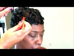 Pin Curls Short Hair, Soft Curl Hairstyles, Layered Pixie Cut, Healthy Relaxed Hair, Short Relaxed Hairstyles, Short Hair Waves, Curl Tutorial, Wavy Hairstyles Tutorial, Sew In Hairstyles