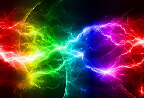 Lightning Wallpaper, Rainbow Lightning, Rainbow Images, Power Rangers Art, Computer Wallpaper Desktop Wallpapers, Rainbow Aesthetic, Banner Background Images, Rainbow Abstract, Rainbow Design