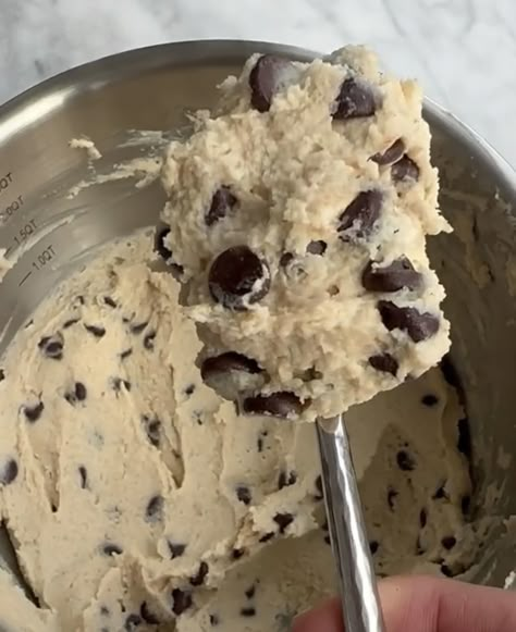 Cottage Cheese Cookie Dough Recipe Cottage Cheese Cookie Dough, Cottage Cheese Dessert Recipes, Jake Cohen, Cottage Cheese Desserts, Cottage Cheese Recipes, Cookie Dough Recipes, Edible Cookies, Cheese Cookies, Edible Cookie Dough