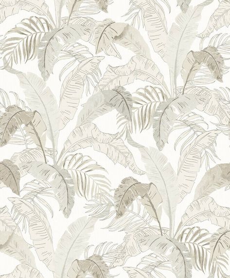 Bedroom Wallpaper Texture Seamless, Wallpaper Seamless Texture, Neutral Tropical Wallpaper, Bedroom Wallpaper Texture, Modern Wallpaper Texture, Japandi Wallpaper, Wall Paint Texture, Wallpaper Texture Seamless, Beige Wallpaper Leaves