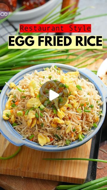 Vismai Food on Instagram: "Restaurant style EGG FRIED RICE 🍚 🥢 😊 Hello Foodies!!  Today’s special recipe is delicious restaurant-styleyle egg fried rice. This recipe is so simple and easy to make at home with easily accessible ingredients. Just simply follow the steps shown in this video.   #eggfriedrice #restaurantstyle #friedrice #streetfood #vismaifood #eggfriedriceintelugu #rice  #street food  Ingredients Required:   3 tbsp Oil 2 Beaten Eggs 1/4 cup Finely chopped Carrots 1/4 cup Finely chopped Beans 1 cup Rice(185 gms) cooked with Little Salt 1 tsp Black pepper 1/2 tsp White Pepper Powder 1/2 tsp Sugar 3/4 tsp Salt 1 tsp Aromat/ Ajinomoto 1 tsp Dark Soya Sauce 1 tsp Vinegar Small fist Spring Onions chopped" Egg Rice Recipes Simple, Fried Rice Recipe Easy Videos, Simple Egg Fried Rice, Egg Fried Rice Recipe Indian, Rice Street Food, Egg Fried Rice Recipe Easy, Fried Rice Recipe Indian, Variety Rice, Instagram Restaurant