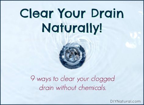 Natural Drain Cleaner: 9 Ways to Clear Clogged Drains Without Chemicals Diy Drain Cleaner, Clear Clogged Drain, Baking Soda Drain Cleaner, Natural Drain Cleaner, Diy Upholstery Cleaner, Homemade Drain Cleaner, Crock Pot Soap, Drain Clog, Clogged Drains