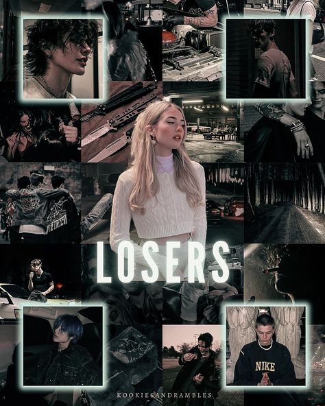 Loser Harley Laroux Book, Losers Part 1 Harley, Losers By Harley, Losers Harley Laroux Characters, The Losers Harley Laroux Aesthetic, Losers Harley Laroux Aesthetic, Losers Harley Laroux Book, The Dare Harley Laroux Aesthetic, The Dare Harley Laroux Pages