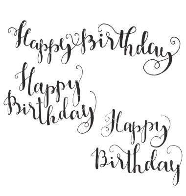 Happy birthday brush script style hand lettering vector by Leon_xm ... #happybirthdaytypography Happy Birthday Friendship, Happy Birthday Download, Happy Birthday Calligraphy, Happy Birthday For Her, Happy Birthday Font, Birthday Wishes Gif, Instagram Fonts, Happy Birthday Typography, Happy Birthday For Him