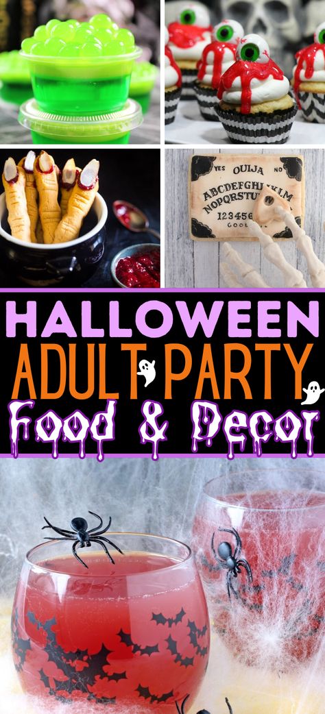 Oh, what fun Halloween can be! Full of spooky and creepy things that are delightfully fun! These Adult Halloween Party Ideas do not disappoint! Just like all my Creative Halloween Ideas, you will find spooktacular ways to throw the best adult Halloween party! Halloween Party Ideas Adults Decor, Michael Myers Party Ideas, Halloween Adult Party Ideas, Adult Halloween Party Ideas Decoration, Cheap Halloween Party Ideas, Halloween Party Adults, Adult Halloween Party Ideas, Halloween Party For Adults, Spooky Party Ideas