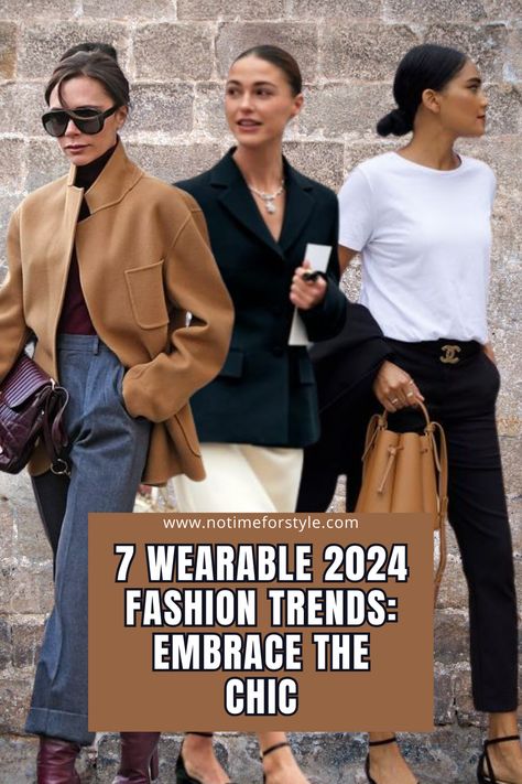 7 Wearable 2024 Fashion Trends: Embrace the Chic — No Time For Style Fashion 2024 Trends Women, Celebrity Fashion Fails, Mango Clothing, Perfect Capsule Wardrobe, 2025 Fashion, Fashion Fail, Estilo Chic, 2024 Trends, Easy Hairstyles For Long Hair