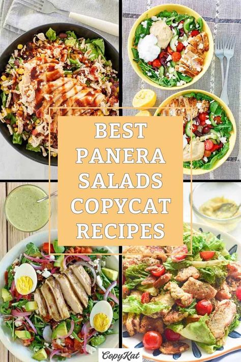 Salad Panera Copycat, Copycat Panera Chicken Salad Recipe, Copycat Panera Salads, Copycat Restaurant Salads, Greek Goddess Salad Panera, Panera Southwest Salad Copycat, Panera Bread Salad Recipes, Panera Salad Dressing Recipes, Copycat Salads Restaurant Recipes