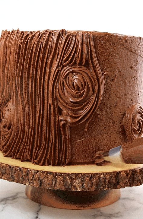 Chocolate Tree Cake, Log Cakes Ideas Tree Stumps, Woodland Log Cake, Tree Stump Cake With Mushrooms, Log Stump Cake, Nature Cakes Ideas, Stump Cake With Mushrooms, Bark Cake Decorating, Tree Stump Smash Cake