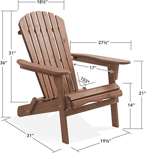 Check This Out on Amazon! Terrace Furniture, Adirondack Style, Adirondack Chair Plans, Wooden Adirondack Chairs, Outdoor Lounge Chairs, Folding Adirondack Chairs, Wood Pallet Projects, Garden Seating, Adirondack Chairs