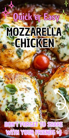 Quick And Easy Mozzarella Chicken Dishes With Fresh Mozzarella, Chicken And Fresh Mozzarella Recipes, Chicken Breast Mozzarella Recipes, Chicken Mozzarella Recipes, Chicken Tender Recipes Easy, Fresh Mozzarella Recipe, Easy Chicken Tenders, Chicken Mozzarella Pasta, Recipes With Mozzarella Cheese