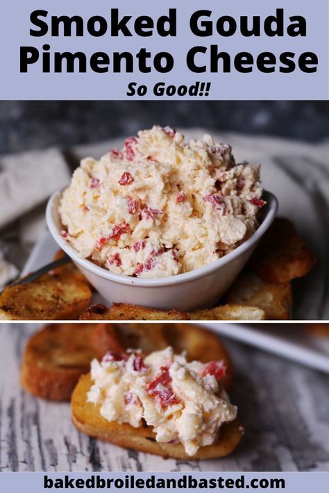 This pimento cheese was brought up to a whole level of yumminess with smooth and creamy smoked gouda. This is a must have for snacking or even a meal. #pimentocheese,#smokedgouda,#smokedgoudpimentocheese. Smoked Gouda Pimento Cheese Recipe, Gouda Pimento Cheese Recipe, Smoked Gouda Pimento Cheese, Gouda Pimento Cheese, Gouda Recipe, Pimento Cheese Dip, Pimento Cheese Sandwiches, Pimento Cheese Recipes, Smoked Gouda Cheese