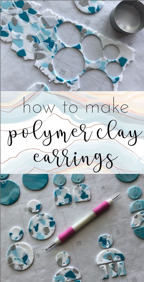 Make Polymer Clay Earrings, Christmas Jewelry Diy, Diy Earrings Polymer Clay, Polymer Clay Jewelry Tutorials, Handmade Clay Jewelry, Polymer Clay Diy, Polymer Clay Jewelry Diy, Polymer Crafts, Polymer Jewelry