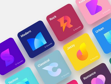 Modern Icon Design, Card Ui Design, Community Icon, Shape Icon, Ui Color, Card Ui, App Interface Design, Music Genre, App Interface