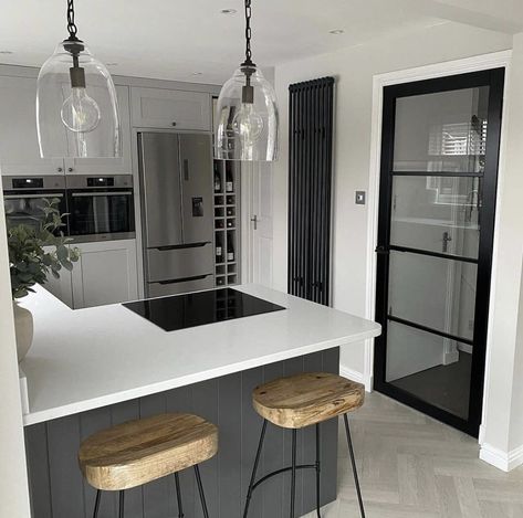 Modern Open Kitchen Design, Open Kitchen Design Ideas, Modern Open Kitchen, G Shaped Kitchen, Open Kitchen Design, Open Plan Kitchen Dining Living, Open Plan Kitchen Diner, Landscaping With Boulders, Open Plan Kitchen Dining