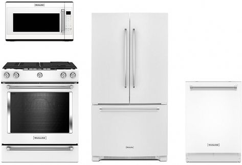 White Stainless Steel Appliances, Kitchenaid White Appliances, White Kitchenaid Appliances, Kitchen Aid Appliances Kitchenaid, Kitchenaide Appliances, Kitchen With White Appliances, Appliances White, Kitchenaid Appliances, Northern Georgia