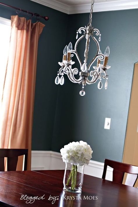 Homburg Gray by Sherwin-Williams These Are The Days        Related Stories Popular Colors to Paint Your Whole House Copen Blue Seattle Homberg Grey, Homburg Gray, Sherwin Williams Blue, Dining Room Paint Colors, Dining Room Paint, Grey Dining Room, Dining Room Remodel, Paint Color Inspiration, Homburg