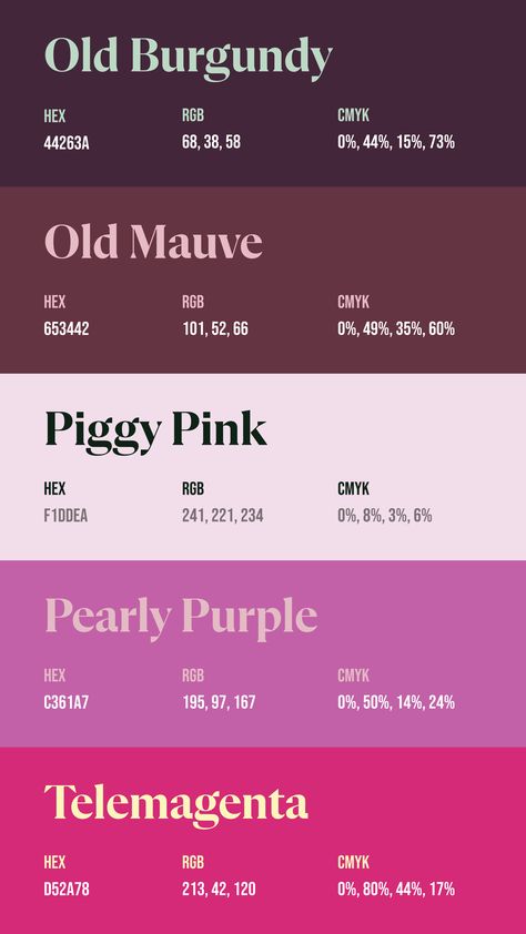 Colors:
44263A
653442
F1DDEA
C361A7
D52A78 Purple Dark Color Palette, Color Pallete Character, Rgb Colour Palette, Pink Palette Color, Pink Purple Color Palette, Colour Palette Purple, Pink Color Palettes, Color Palette Purple, Purple Colour Palette