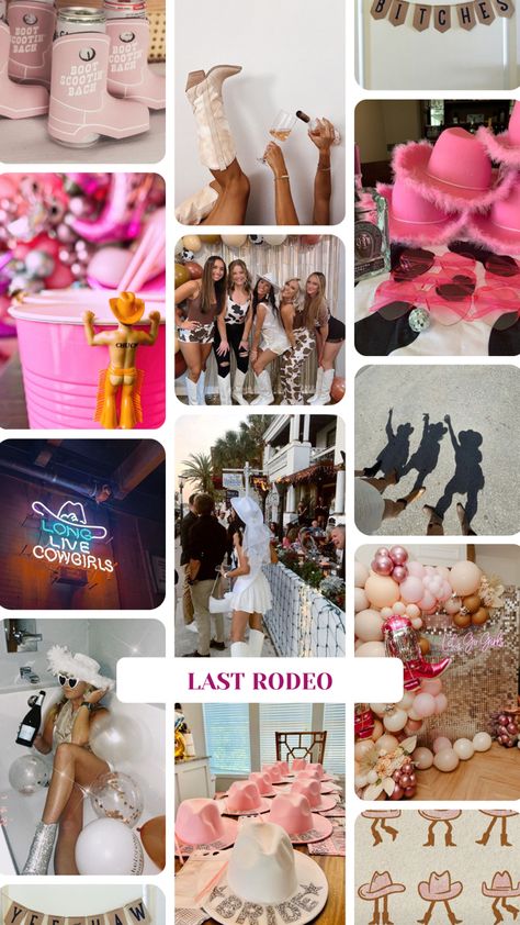 last rodeo bachelorette inspo #bachelorettepartyideas #bachelorette #bach #bachelorettepartythemes #lastrodeo #cowboy #wedding #bacheloretteinspo Nashville Bachelorette Party Last Rodeo, Last Rodeo Aesthetic, Bachelorette Party Cowboy Theme, Bachelorette Party Ideas Cowboy, Bachelorette Party Ideas Last Rodeo, Hen Do Last Rodeo, Bachelorette Party Rodeo, Last How Down Bachelorette, Last Rodeo Hens