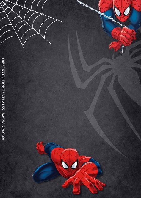 Get 8+ Chalkboard Spiderman Canva Birthday Invitation Templates #free #freeinvitation2019 #birthday #disney #invitations #invitationtemplates Spiderman Birthday Party Invitations, Spiderman Theme Party, Spiderman Birthday Party Decorations, Spiderman Birthday Invitations, Spiderman Invitation, Spiderman Birthday Cake, Spiderman Theme, Spiderman Birthday Party, Bday Invitations