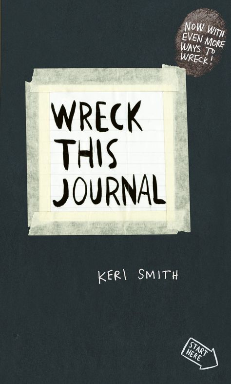 Wreck This Journal: To Create is to Destroy, Now With Even More Ways to Wreck!: Amazon.co.uk: Smith, Keri: 9780141976143: Books Door Penguin, Wreck This Journal Everywhere, Keri Smith, The Lunar Chronicles, Cool Journals, Everything Is Connected, Wreck This Journal, Penguin Random House, Got Books