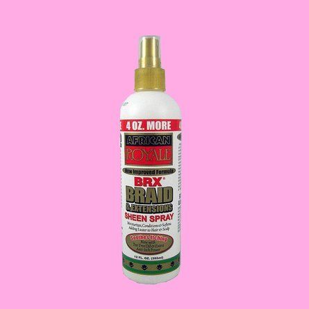 African Royale BRX Braid & Extensions Sheen Spray  - Best Scalp Oils and Sprays For Braids Beautiful Box Braids, Braid Spray, Scalp Braids, Braid Extensions, Tight Braids, Protective Hair, African Hair Braiding Styles, Types Of Braids, Scalp Oil