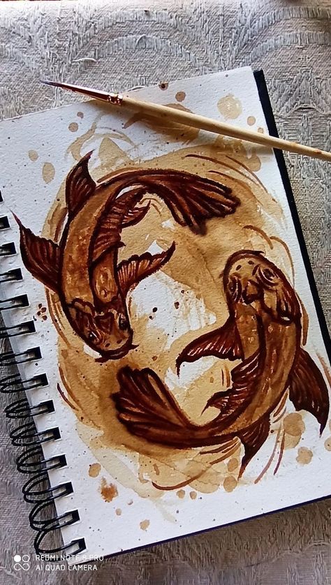 Coffee Art Painting, Canvas Painting Ideas, Coffee Painting, Acrylic Painting For Beginners, Pencil Art Drawings, Art Drawings Sketches Creative, Dessin Adorable, Art Inspiration Painting, Mini Canvas Art