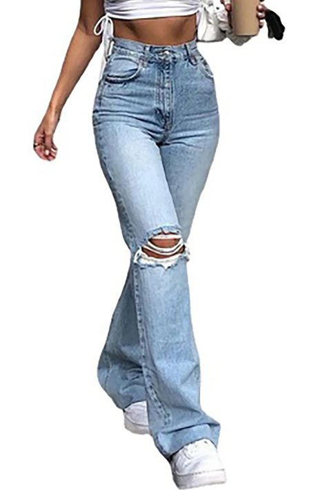 Picture Day Outfits, Denim Wide Leg, Denim Patterns, Jeans Fabric, Loose Jeans, Bell Bottom Pants, Hipster Fashion, Pantalon Large, Bell Bottom