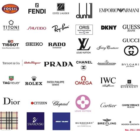 Luxury Brands Best Way to Show Your Riches #RichFamousLife | Rich and Famous Lifestyle High End Clothing Brands, Luxury Brand Logo, Best Clothing Brands, Top Clothing Brands, Luxury Clothing Brands, High Fashion Branding, Clothing Brand Logos, Fashion Logo Branding, Famous Outfits