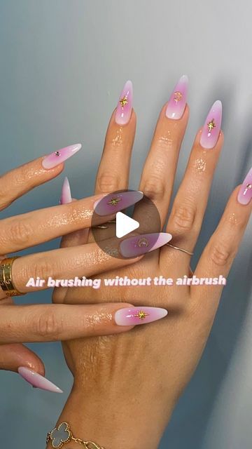 Air Brush Nails Art, Pink Airbrush Nails, Nails Airbrush, Airbrush Nail, Airbrush Nail Art, Airbrush Machine, Airbrush Designs, Airbrush Nails, Blush Nails