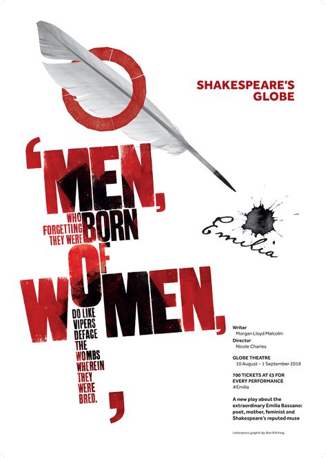 Alan Kitching, Shakespeare Globe, Shakespeare Posters, Typography Advertising, Globe Theatre, Paula Scher, Typography Posters, Men Of Letters, Globe Theater