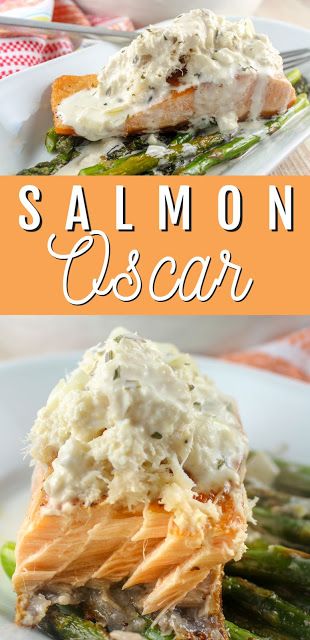 Salmon With Bernaise, Baked Salmon With Crab Topping, Crab Topping For Fish, Salmon Topped With Crab Meat, Salmon And Crab Meat Recipe, Crab Topped Salmon, Side Of Salmon Recipes, Salmon With Crab Meat On Top, Salmon And Crab Recipes