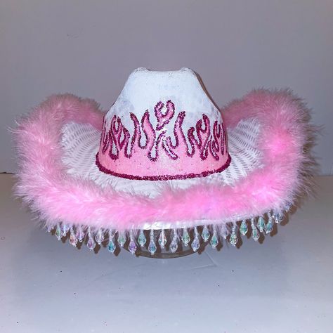 Cowgirl Halloween Costume, Light Up Hats, Bachelorette Party Hat, Custom Cowboy Hats, Cowgirl Halloween, Pink Cowboy Hat, Cowgirl Birthday Party, Space Cowgirl, Wilde Westen