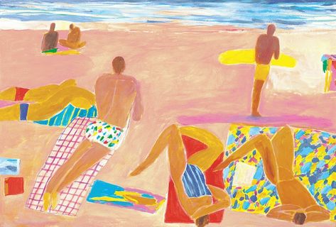 Rediscovering Ken Done — Melissa Hill Ken Done, Beachy Art, Abstract People, Kendo, Australian Art, Aboriginal Art, Australian Artists, Childrens Art, Art Auction