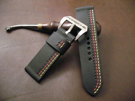 Watch Strap Ideas, Watch Strap Design, Handmade Watch Strap, Watch Belt, Leather Bag Pattern, Custom Strap, Watch Straps, Leather Watch Strap, Leather Watch Bands